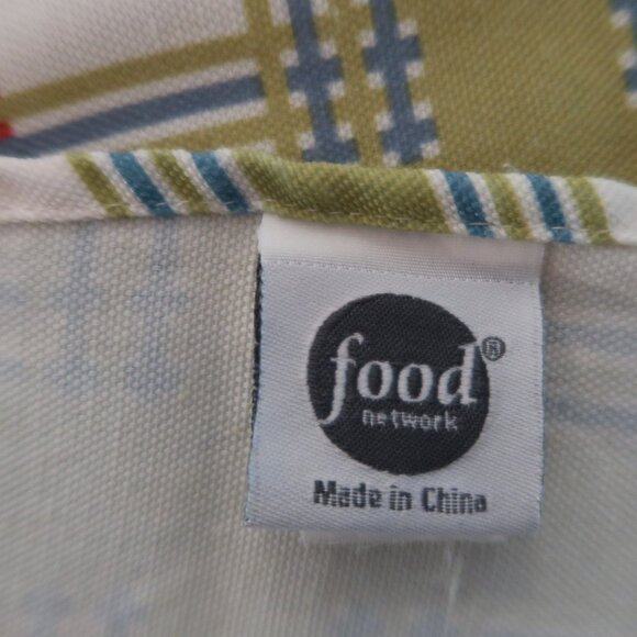 Food Network Large Colorful Plaid Tablecloth 70" Round - Picture 6 of 6